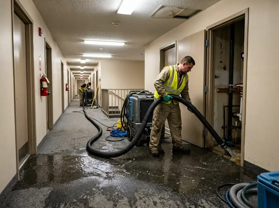 multi-unit-apartment-hallway-f-005 — frequently asked questions, Emergency Burst Pipe Water Extraction & Removal in Stickney…